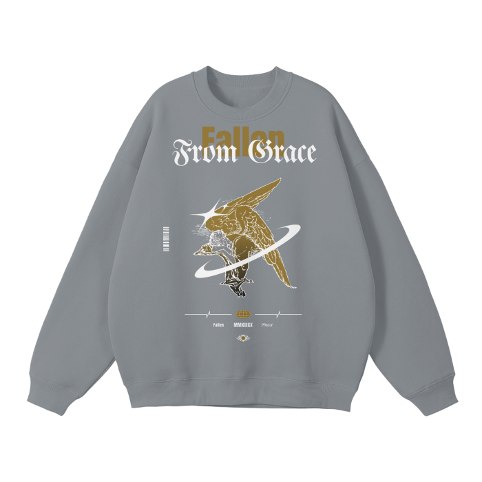 Fallen From Grace Streetwear Unisex Solid Color Fleece Pullover