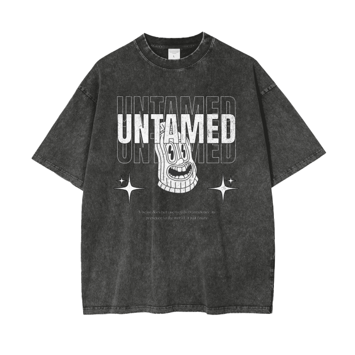 Untamed Acid Wash Oversize T-Shirt