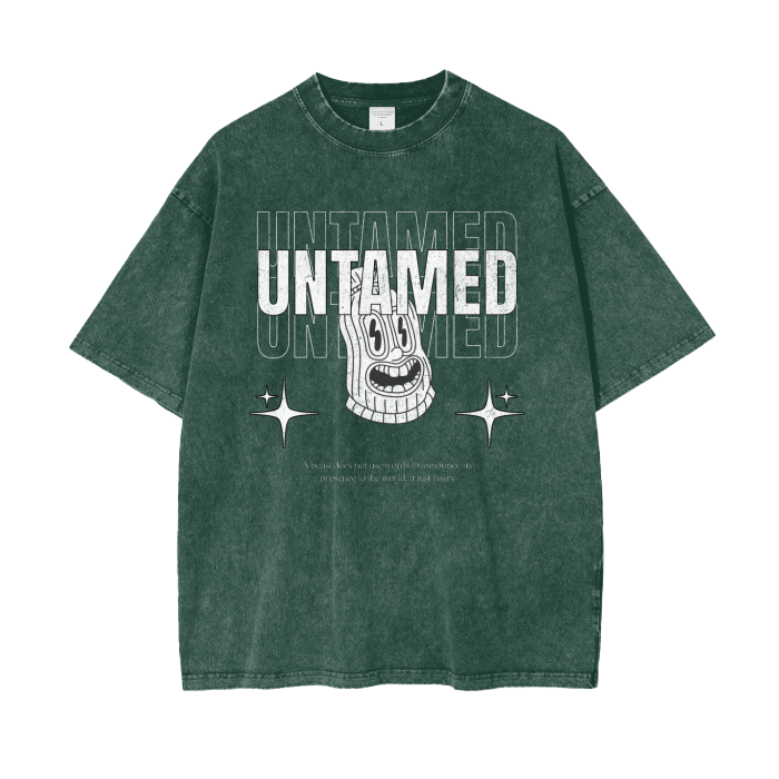 Untamed Acid Wash Oversize T-Shirt