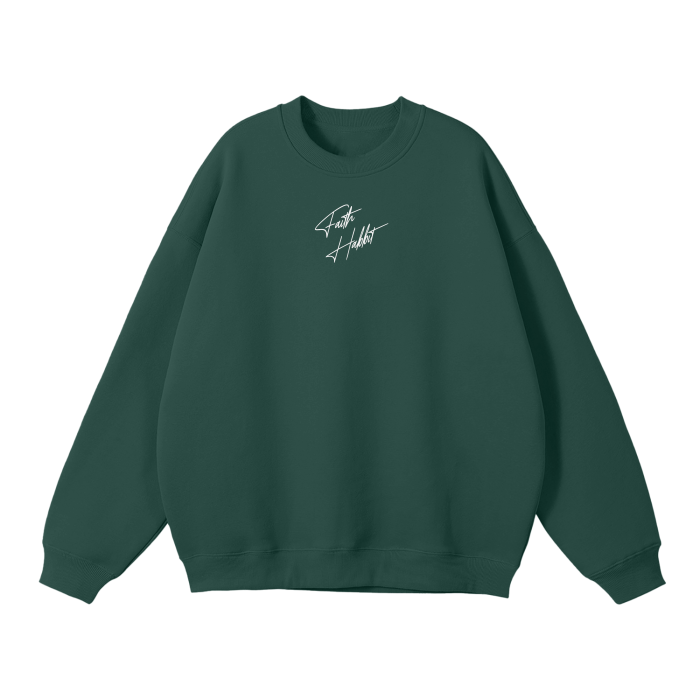 Faith Habit Streetwear Unisex Solid Color Fleece Pullover