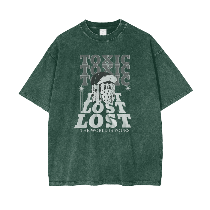 Toxic Acid Wash Oversize T-Shirt