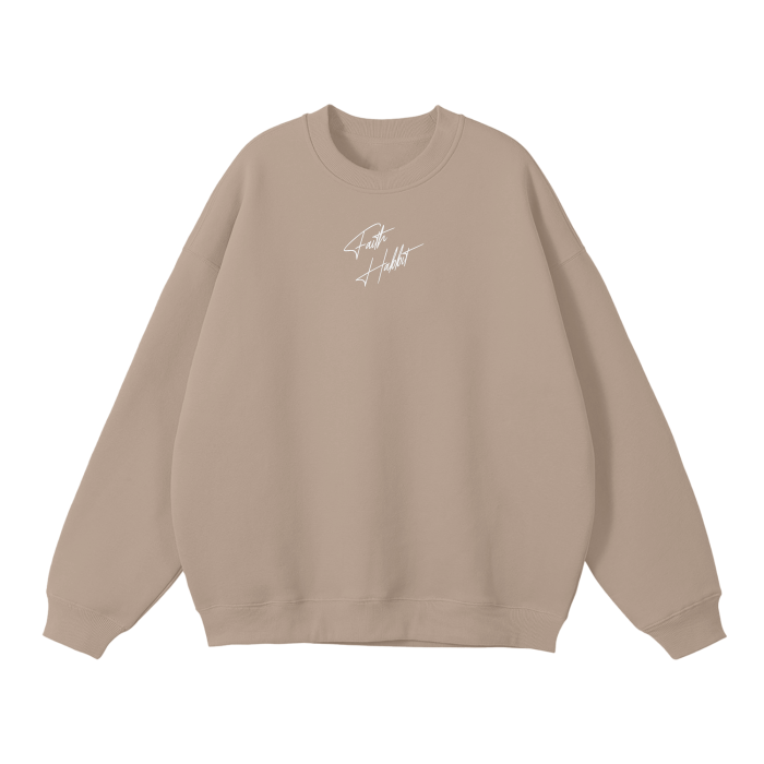 Faith Habit Streetwear Unisex Solid Color Fleece Pullover