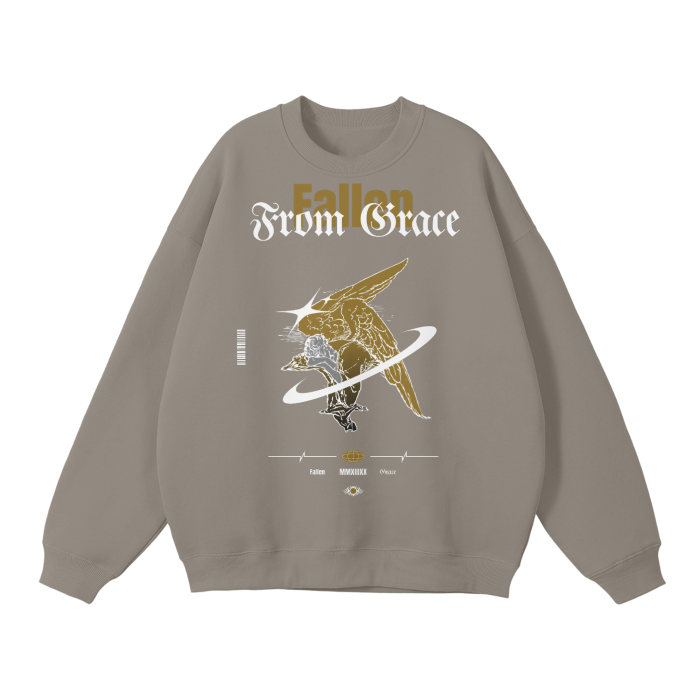 Fallen From Grace Streetwear Unisex Solid Color Fleece Pullover