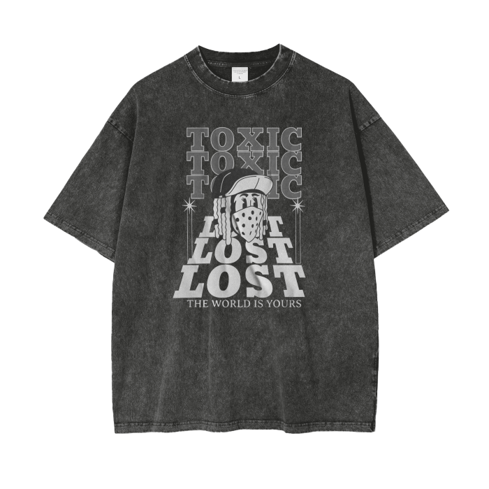 Toxic Acid Wash Oversize T-Shirt