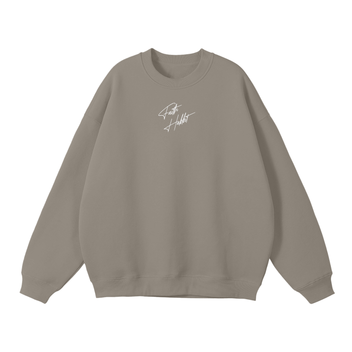 Faith Habit Streetwear Unisex Solid Color Fleece Pullover
