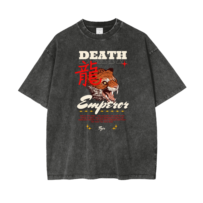 Death Acid Wash Oversize T-Shirt