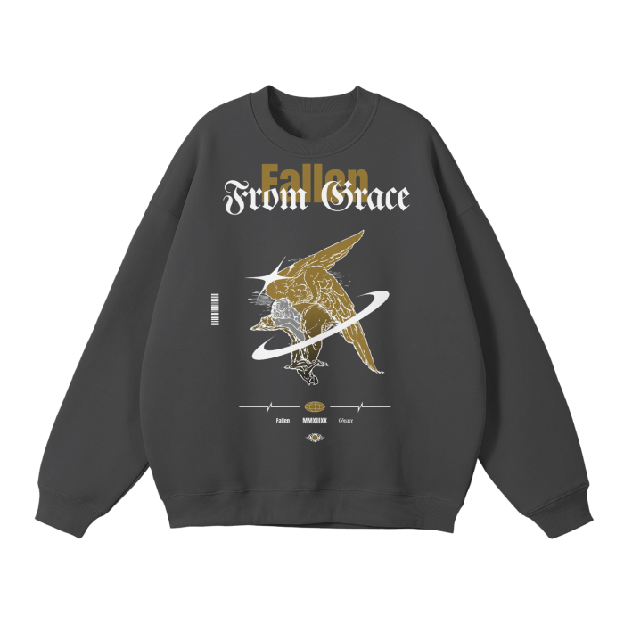 Fallen From Grace Streetwear Unisex Solid Color Fleece Pullover