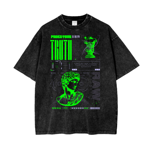 Truth Acid Wash Oversize T-Shirt